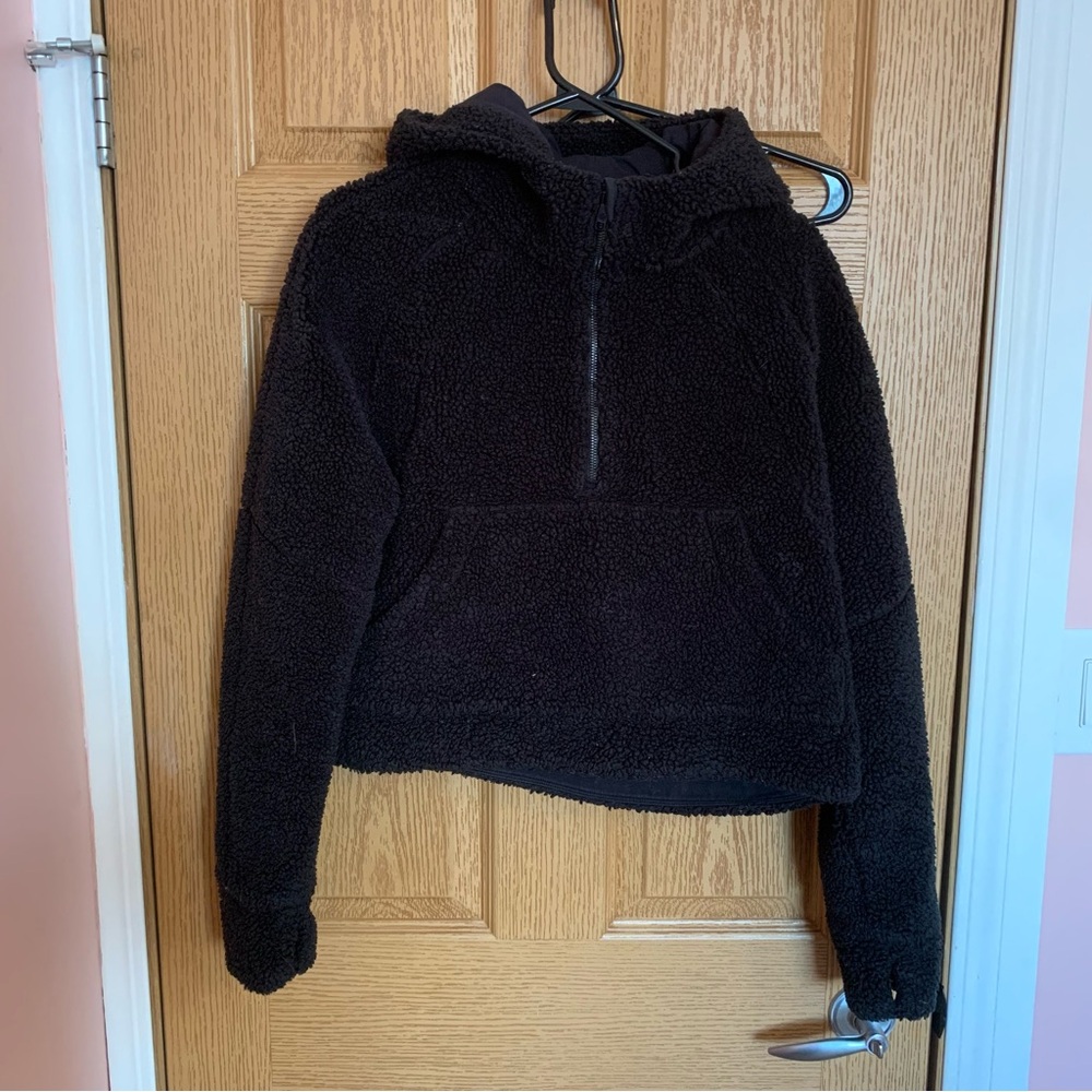 Lululemon Cropped Sherpa Scuba Hoodie